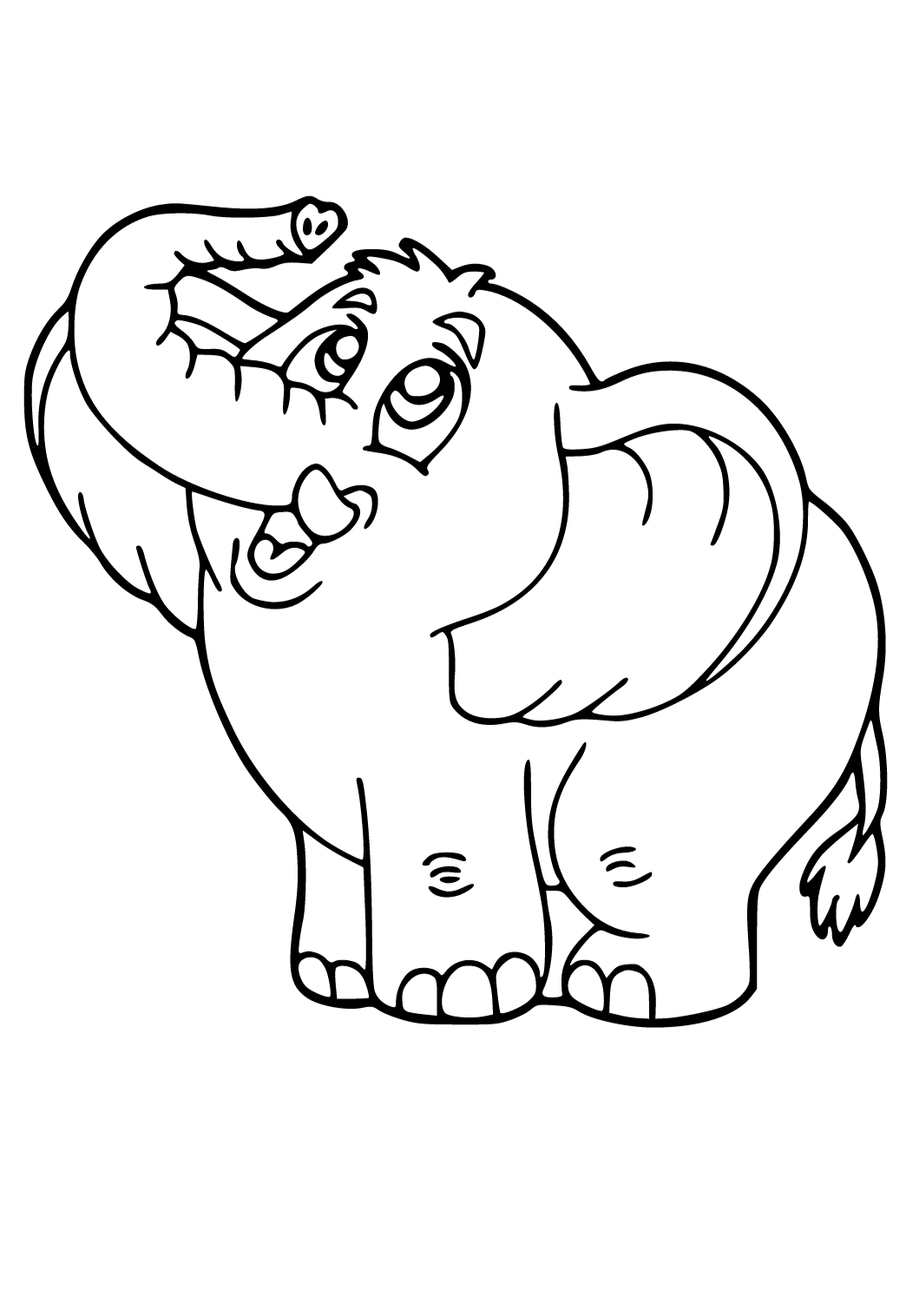 99+ Baby Elephant Coloring Pages FREE Printable 52