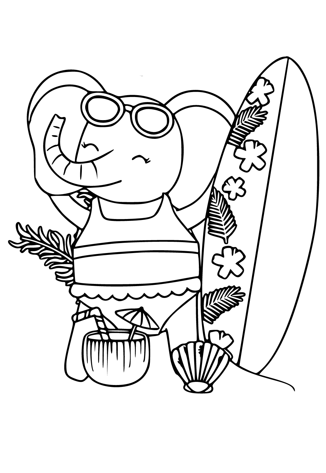 99+ Baby Elephant Coloring Pages FREE Printable 53