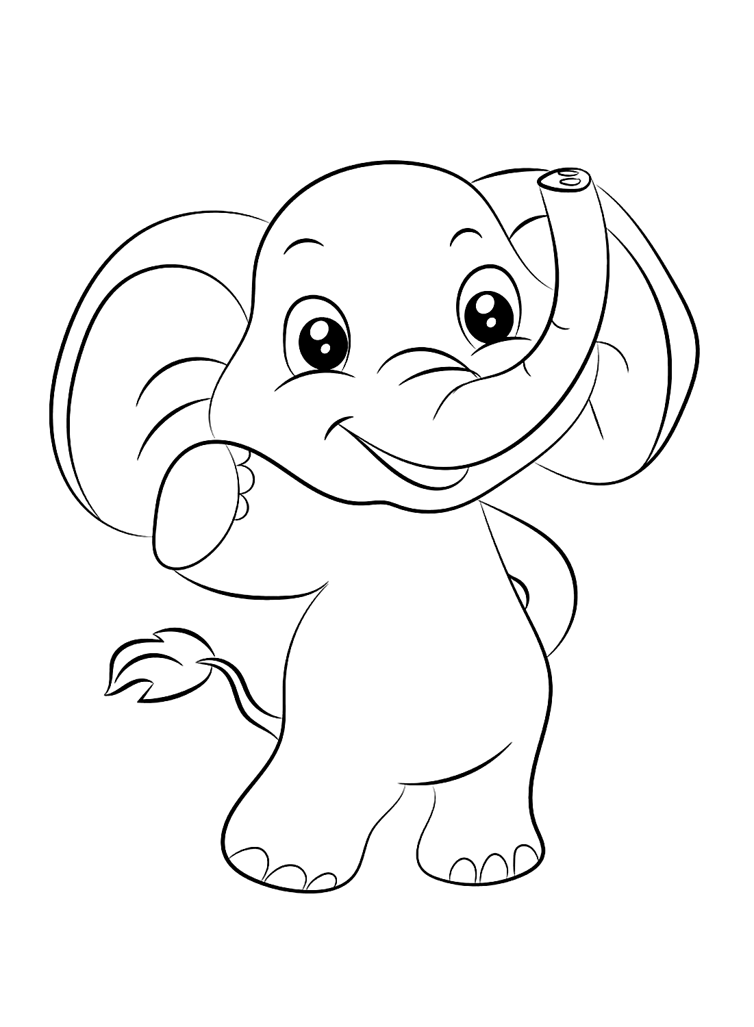 99+ Baby Elephant Coloring Pages FREE Printable 57