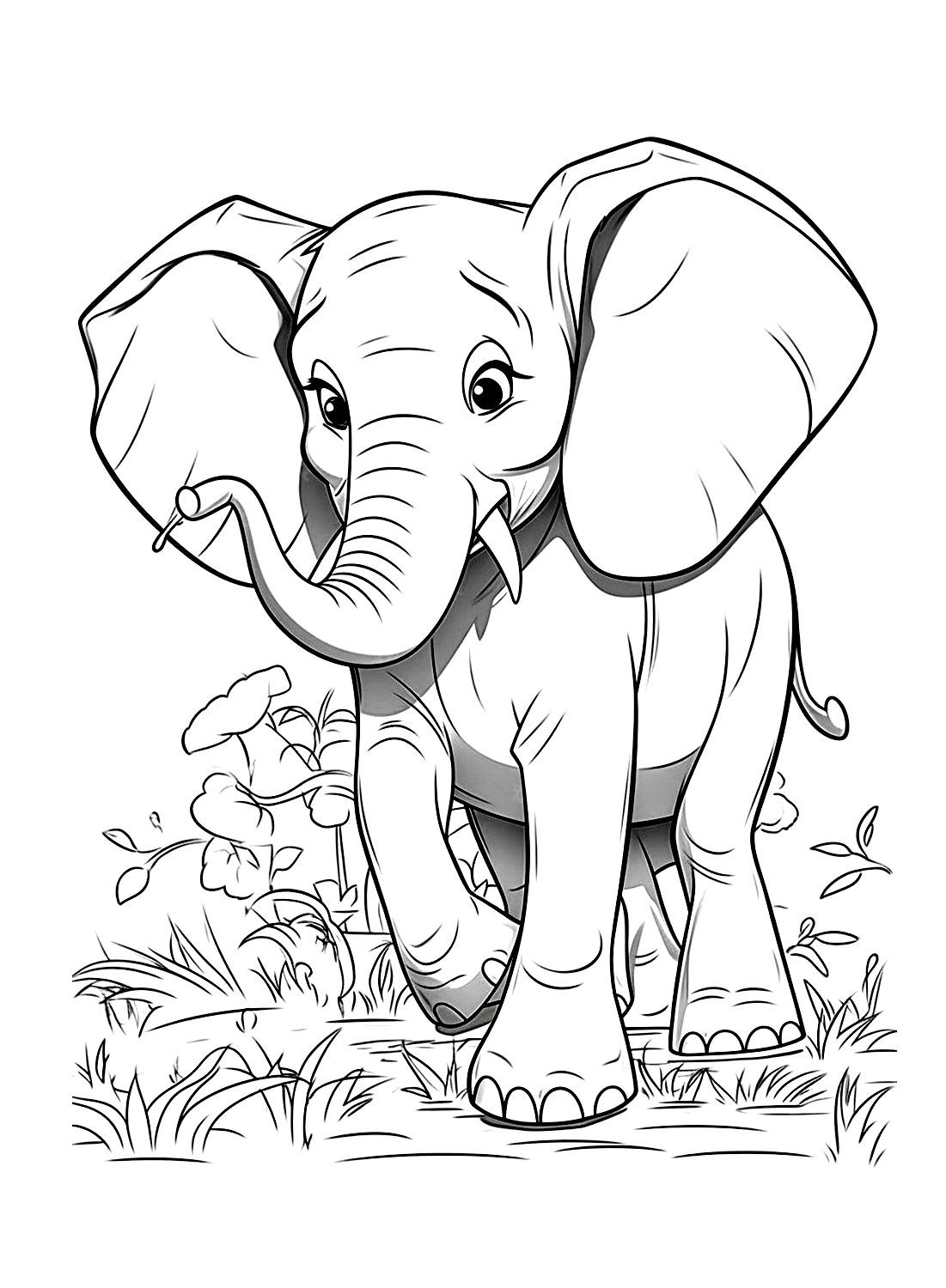 99+ Baby Elephant Coloring Pages FREE Printable 60