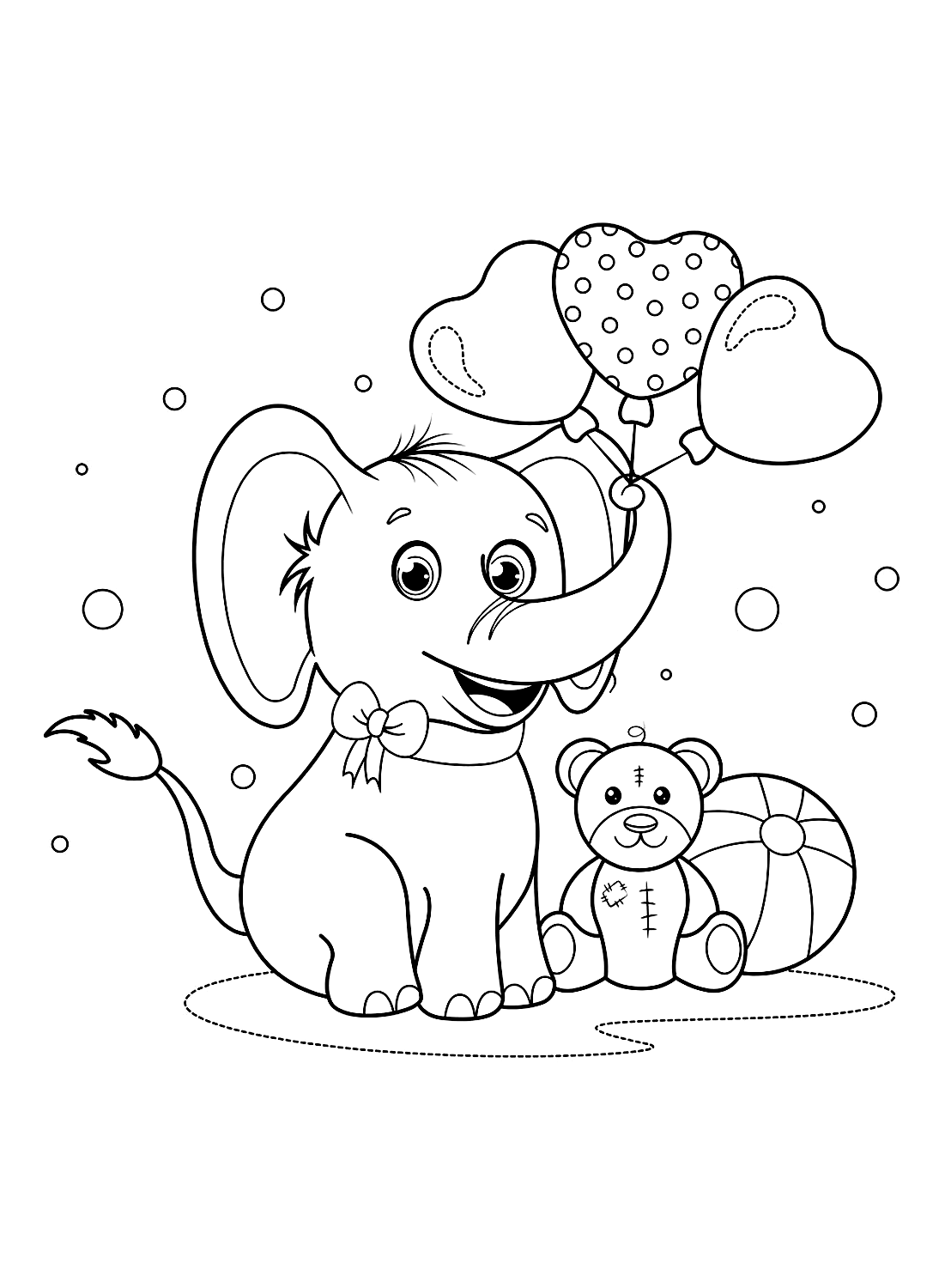 99+ Baby Elephant Coloring Pages FREE Printable 62