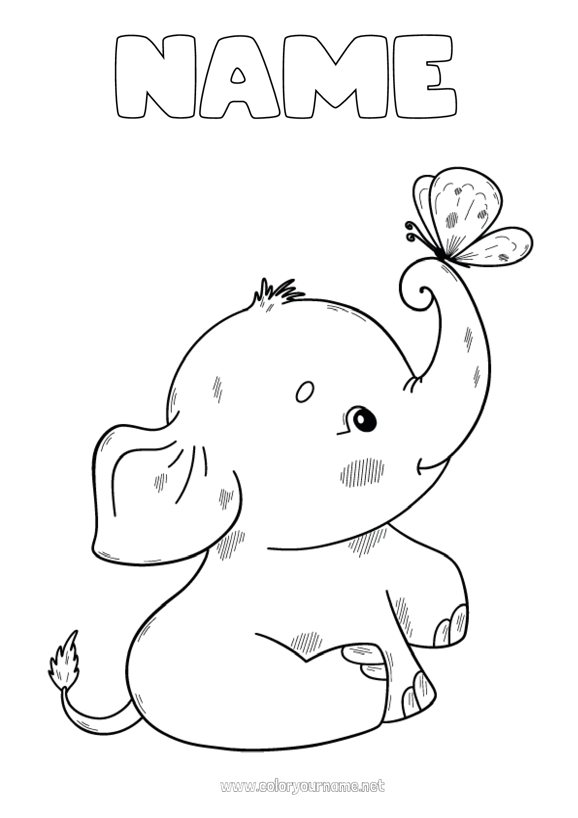 99+ Baby Elephant Coloring Pages FREE Printable 66