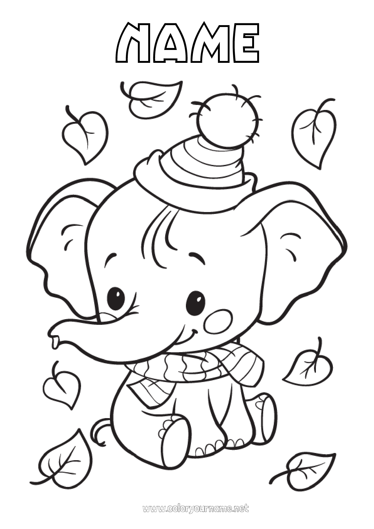 99+ Baby Elephant Coloring Pages FREE Printable 67