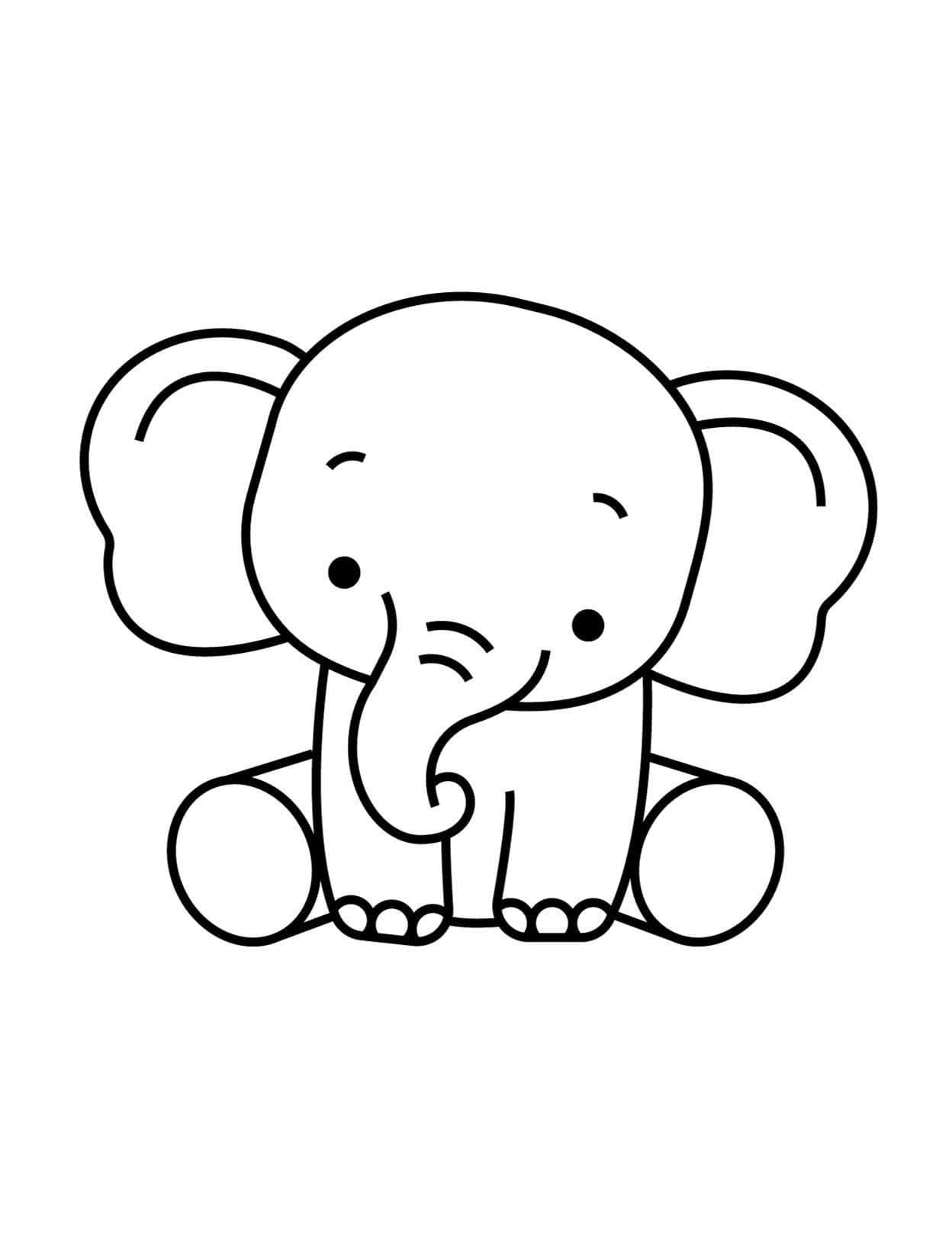 99+ Baby Elephant Coloring Pages FREE Printable 71