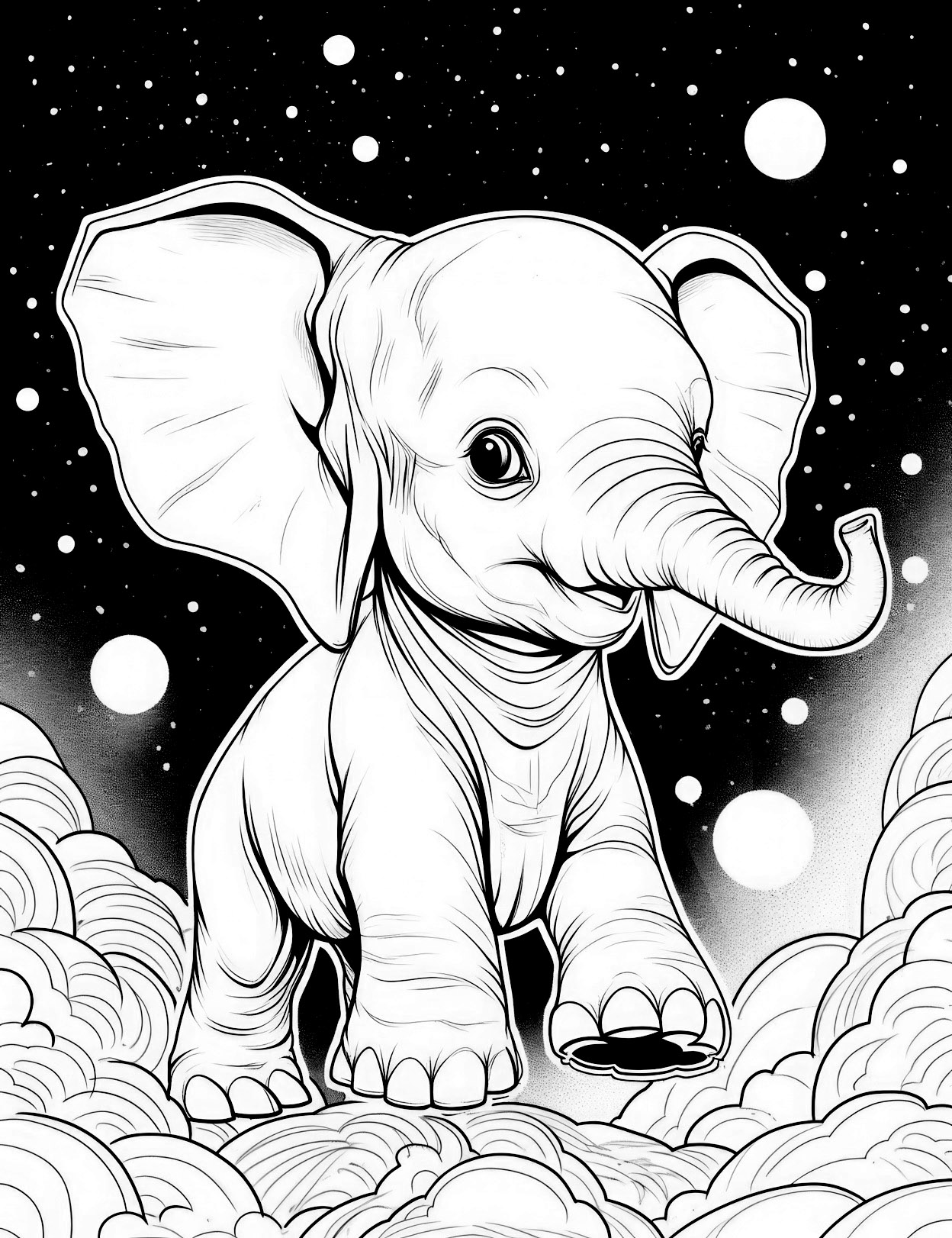 99+ Baby Elephant Coloring Pages FREE Printable 72