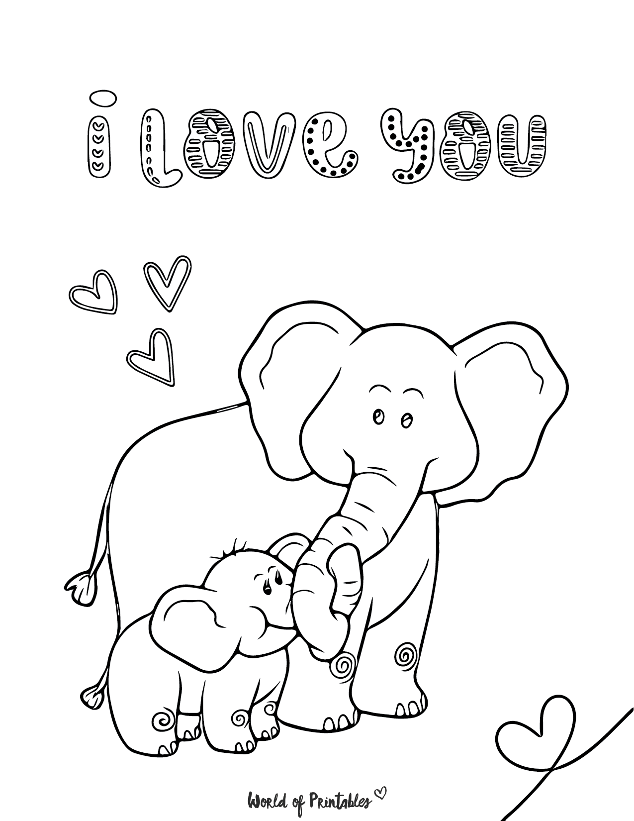 99+ Baby Elephant Coloring Pages FREE Printable 75