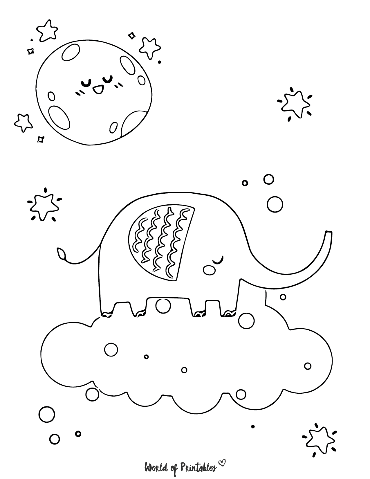 99+ Baby Elephant Coloring Pages FREE Printable 79