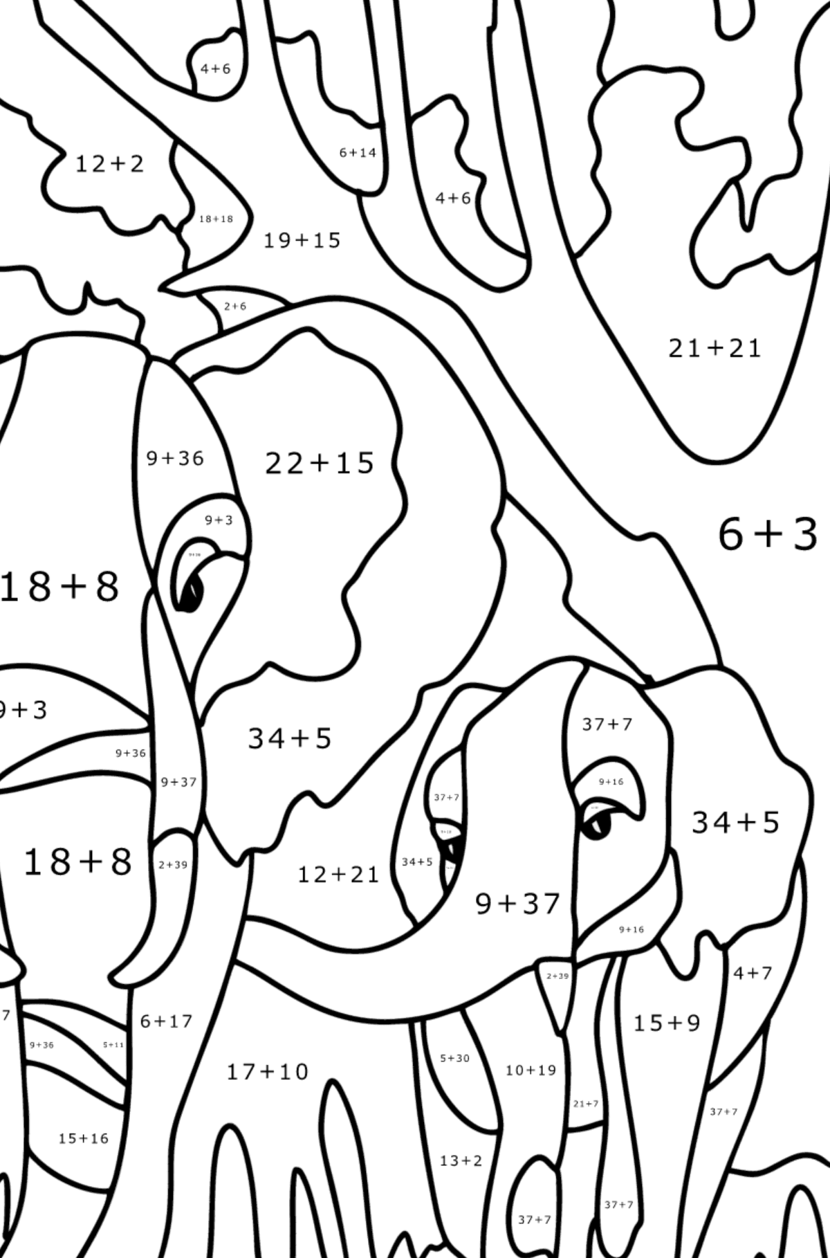 99+ Baby Elephant Coloring Pages FREE Printable 82