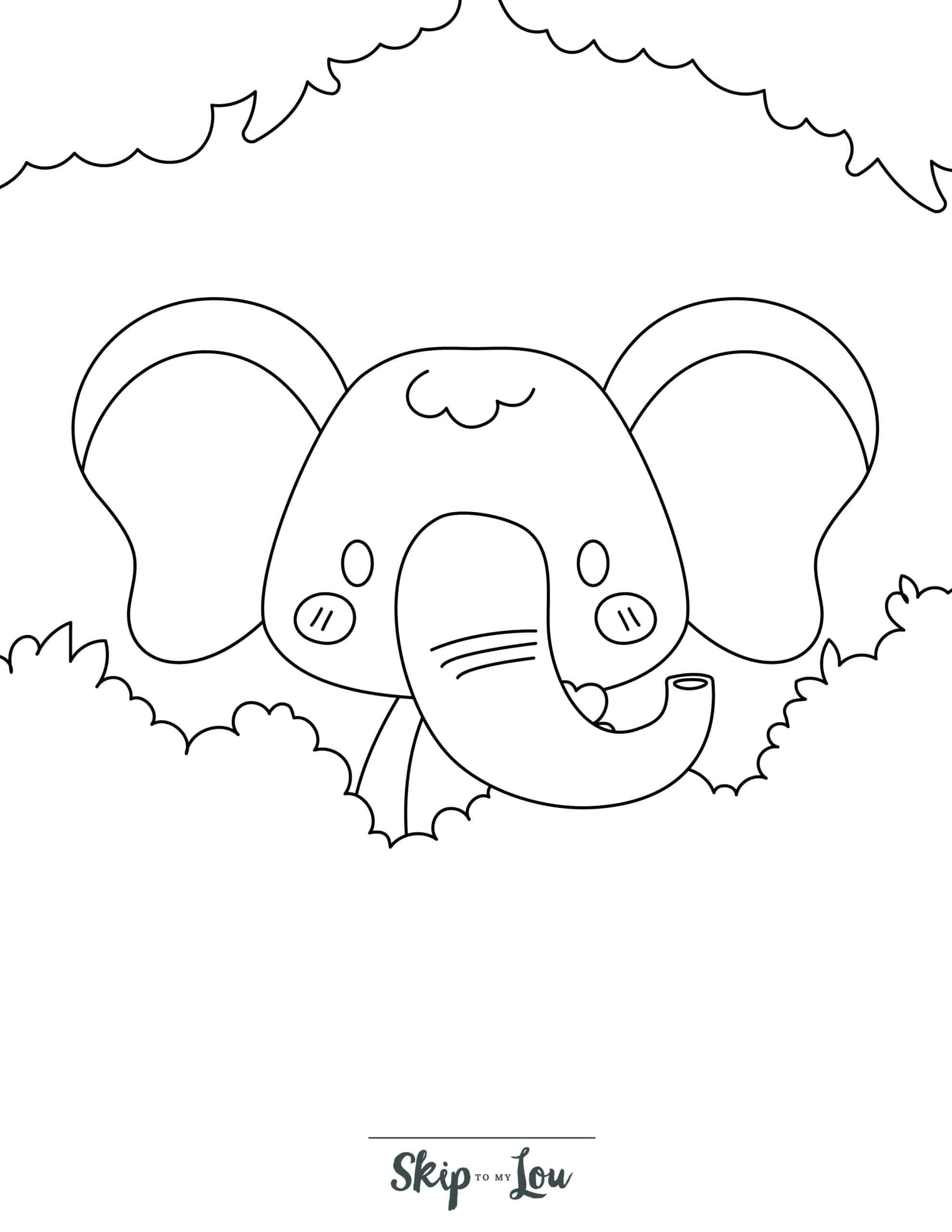 99+ Baby Elephant Coloring Pages FREE Printable 93