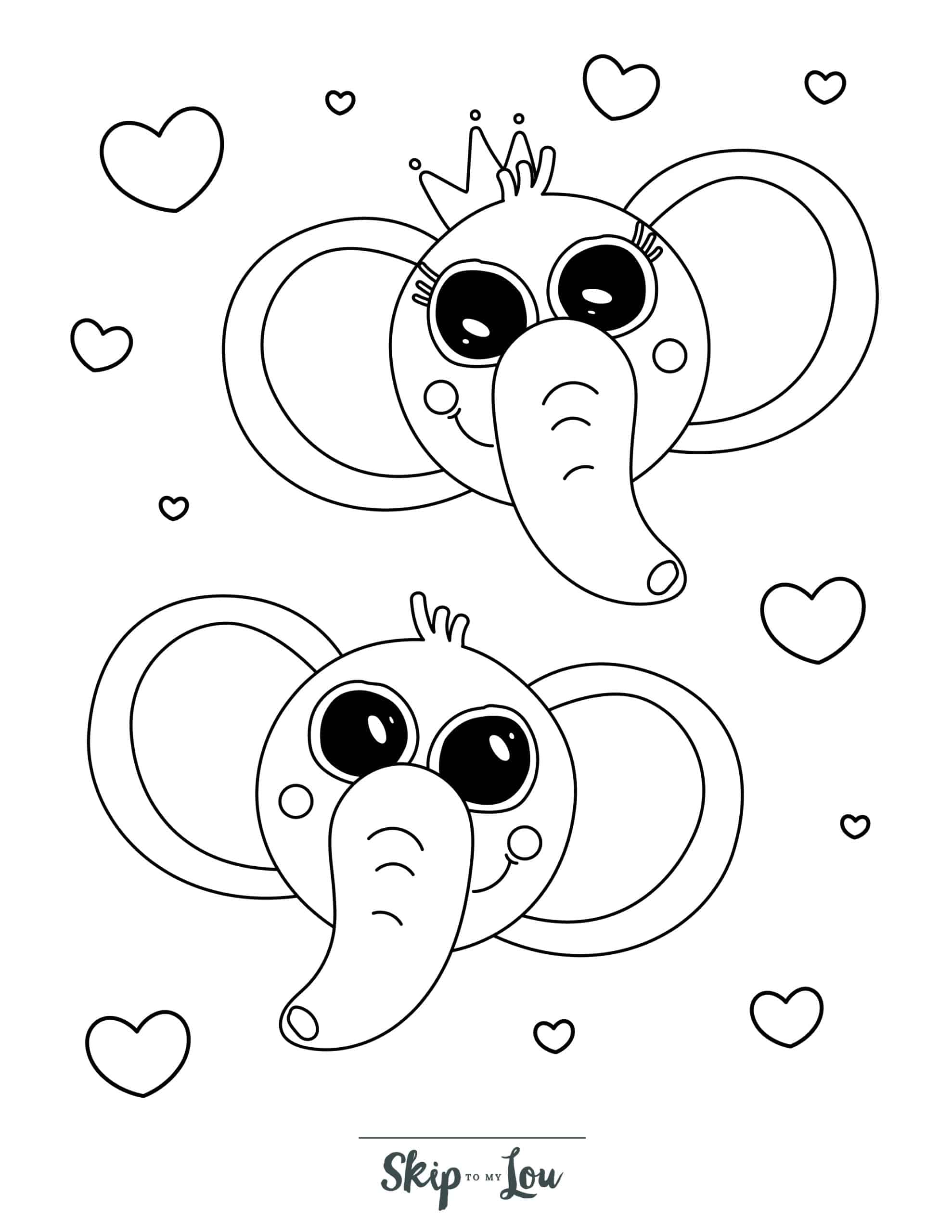 99+ Baby Elephant Coloring Pages FREE Printable 94