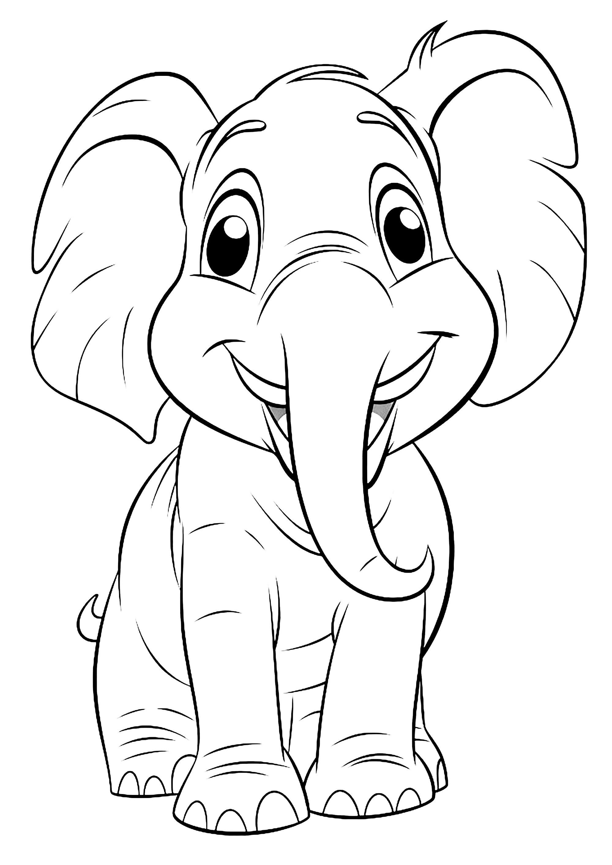 99+ Baby Elephant Coloring Pages FREE Printable 96