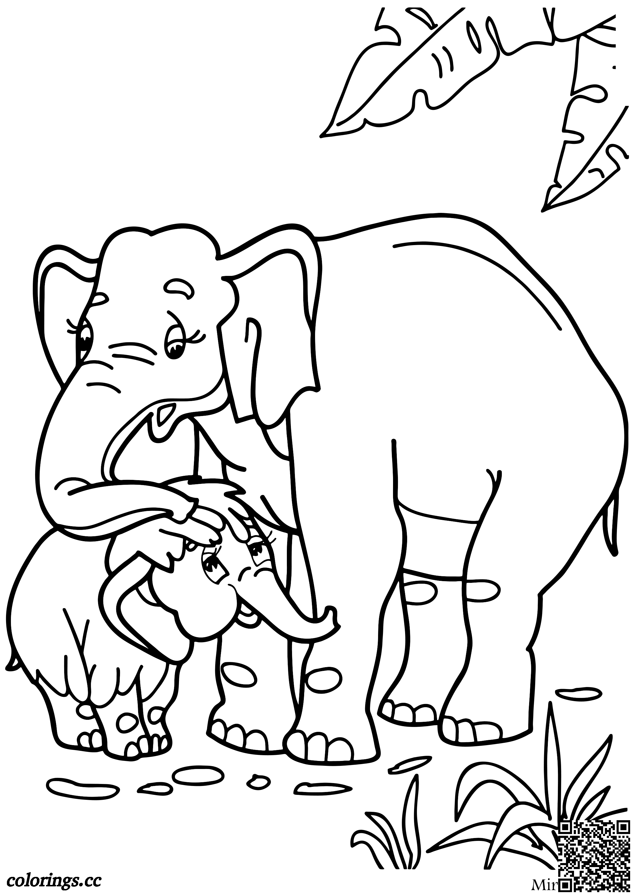 99+ Baby Elephant Coloring Pages FREE Printable 99