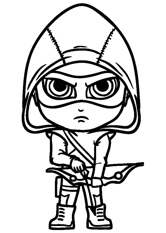 100+ Heroic Green Arrow Coloring Pages Printable 11