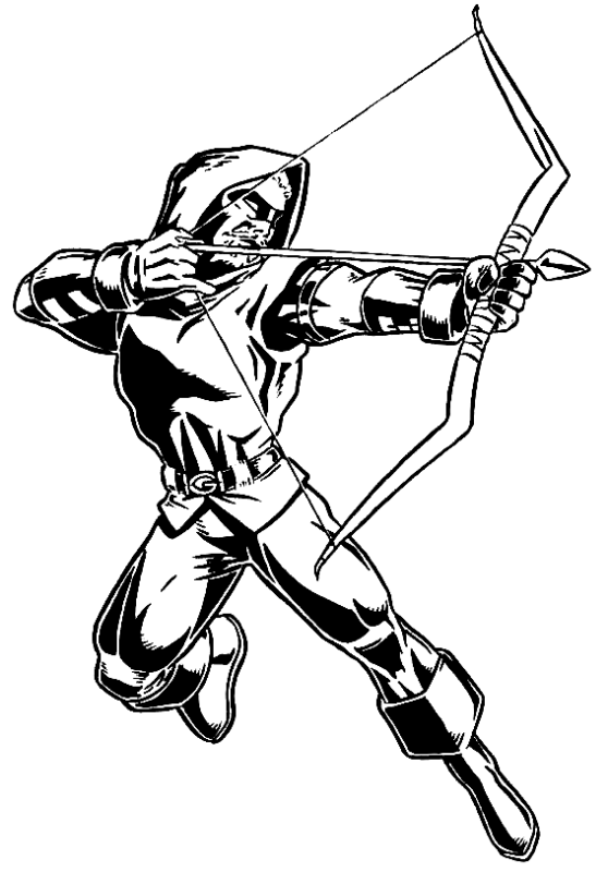 100+ Heroic Green Arrow Coloring Pages Printable 16