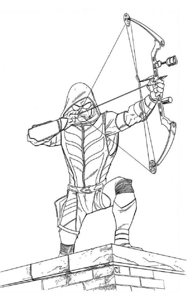 100+ Heroic Green Arrow Coloring Pages Printable 26