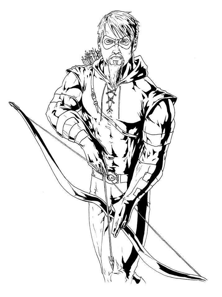 100+ Heroic Green Arrow Coloring Pages Printable 30