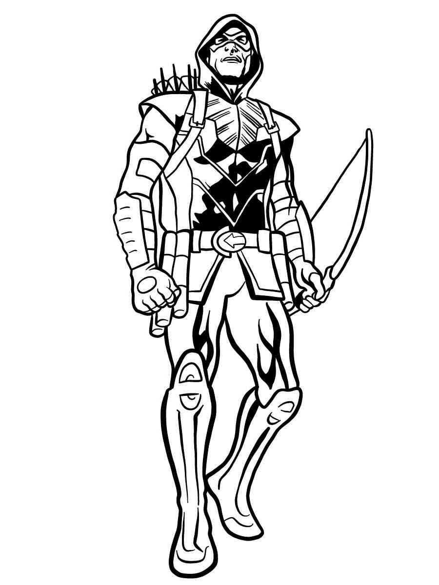 100+ Heroic Green Arrow Coloring Pages Printable 38