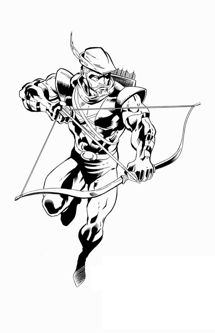 100+ Heroic Green Arrow Coloring Pages Printable 44