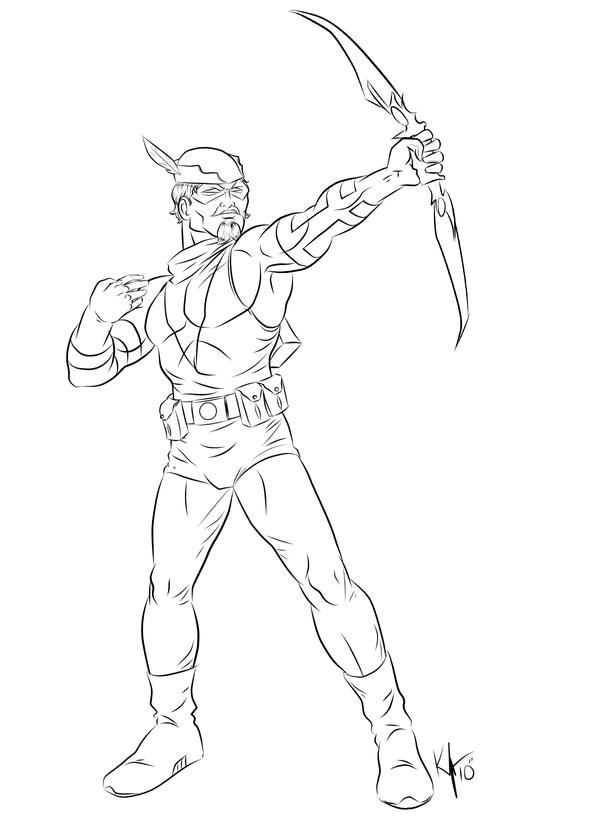 100+ Heroic Green Arrow Coloring Pages Printable 49