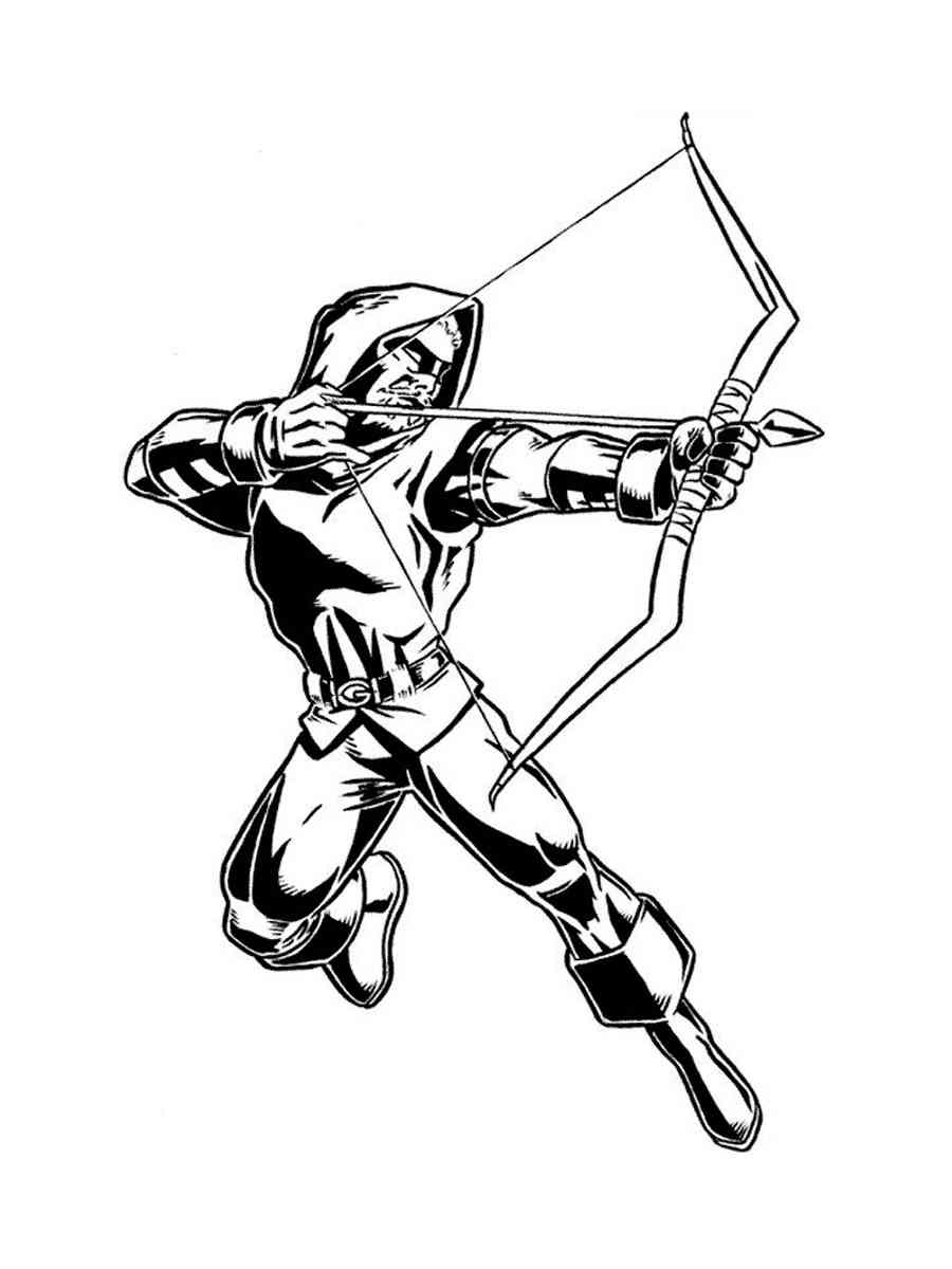 100+ Heroic Green Arrow Coloring Pages Printable 64