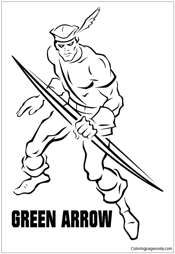 100+ Heroic Green Arrow Coloring Pages Printable 73