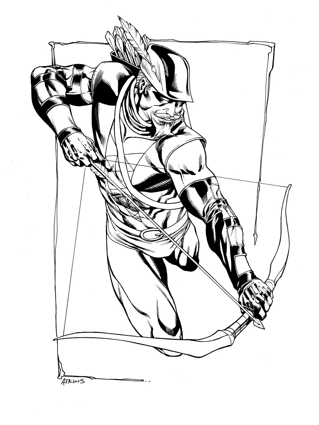 100+ Heroic Green Arrow Coloring Pages Printable 75