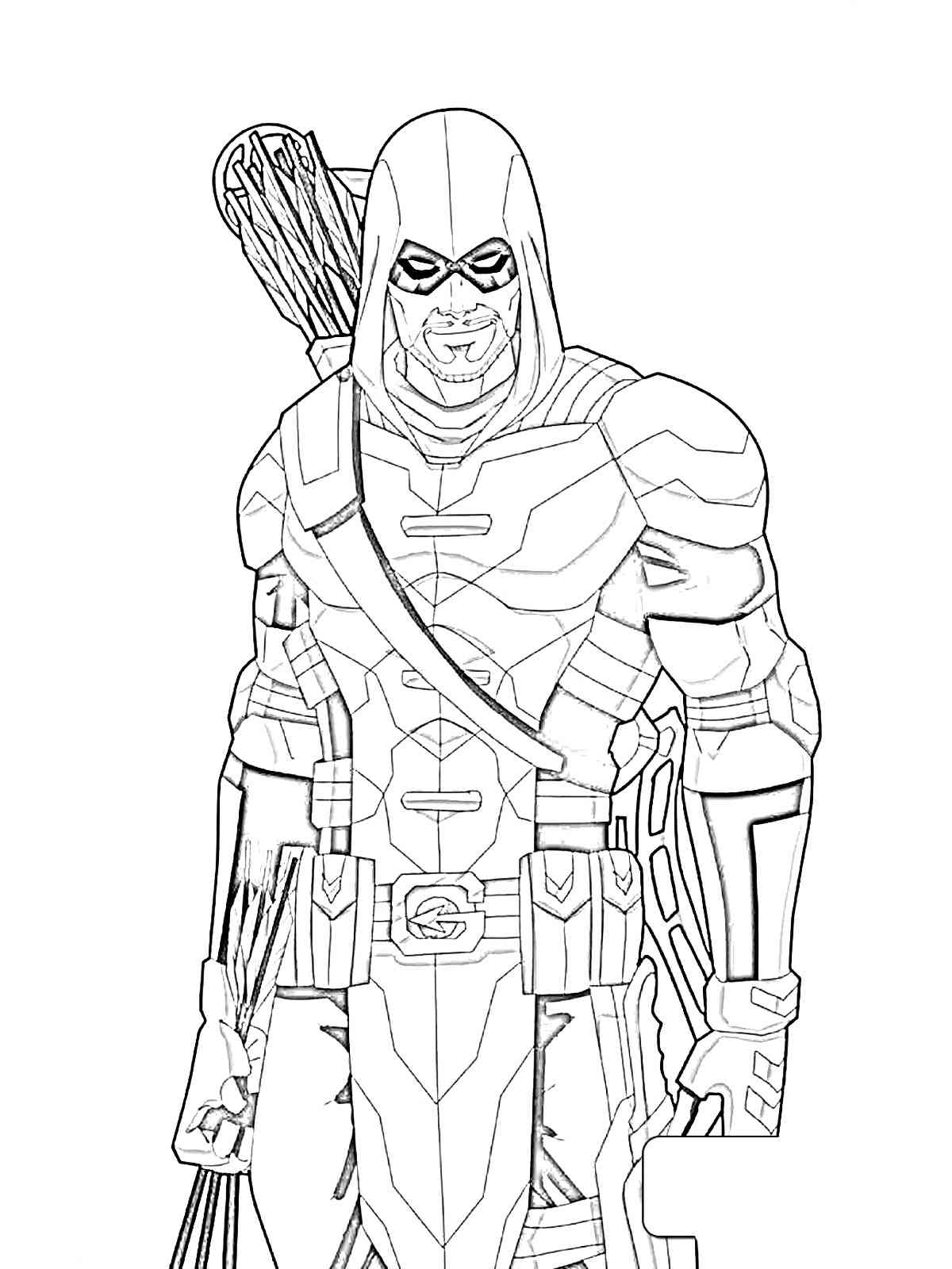 100+ Heroic Green Arrow Coloring Pages Printable 85