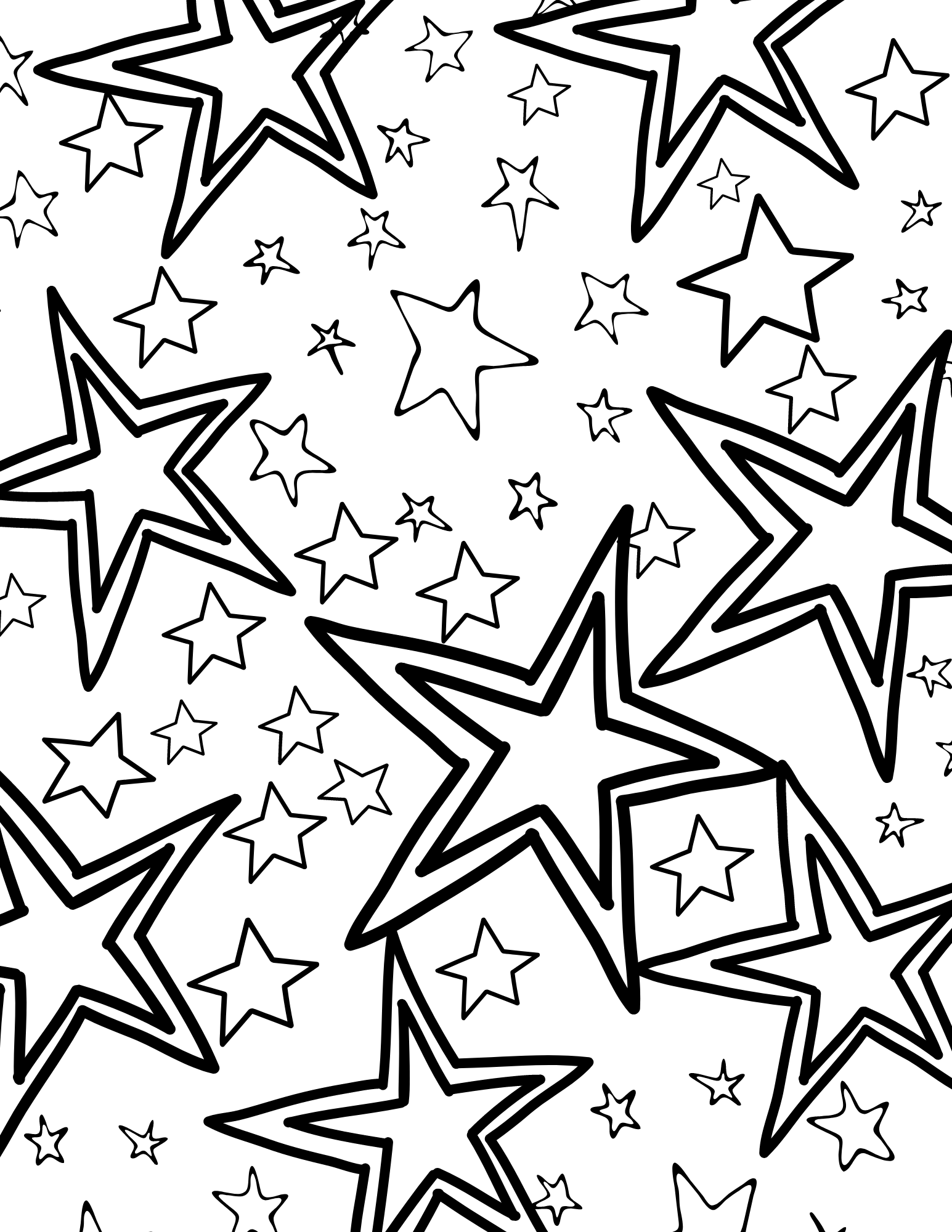 100 Star Coloring Pages Templates Printable 109