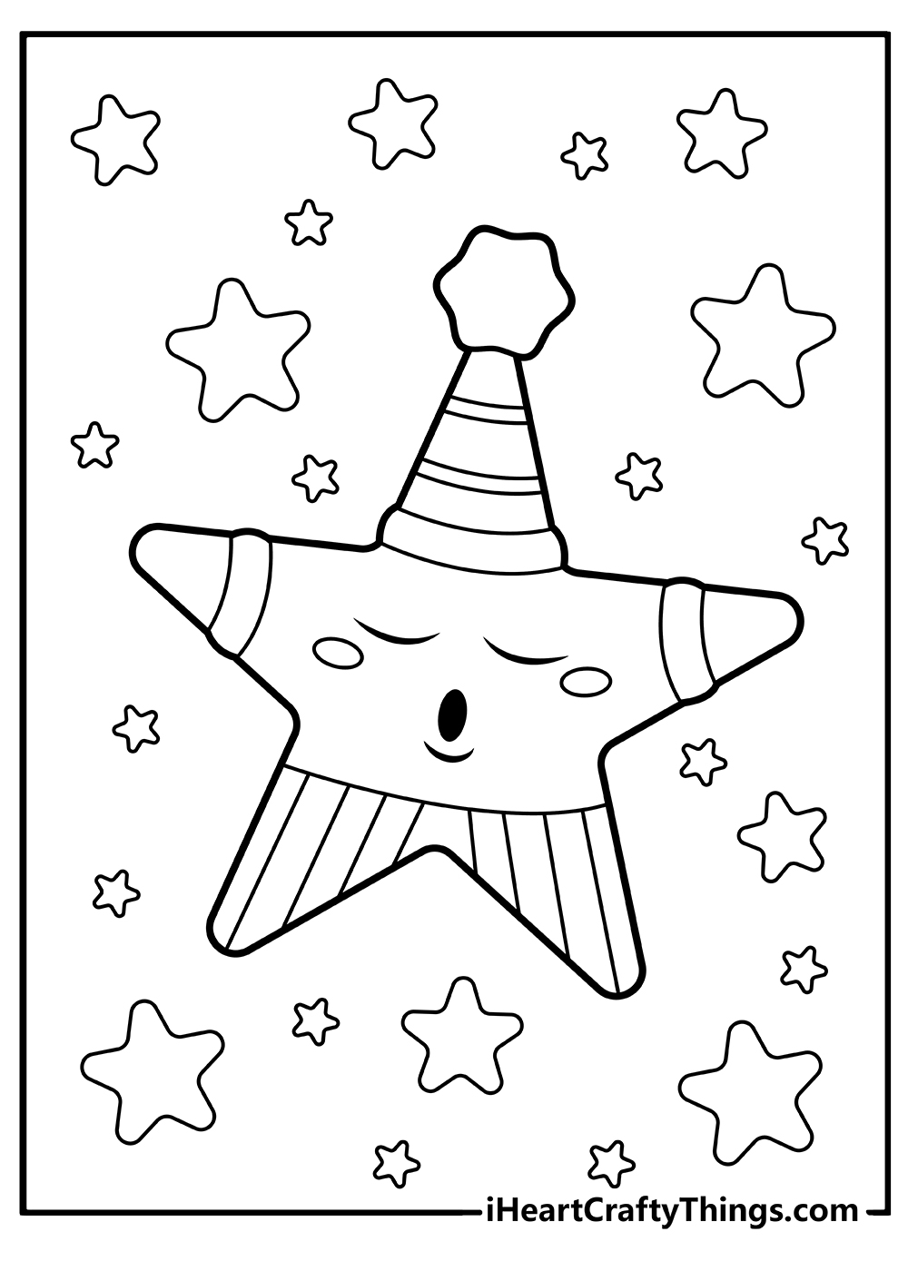 100 Star Coloring Pages Templates Printable 12