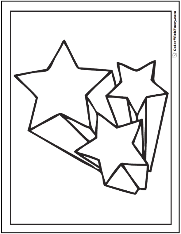 100 Star Coloring Pages Templates Printable 15