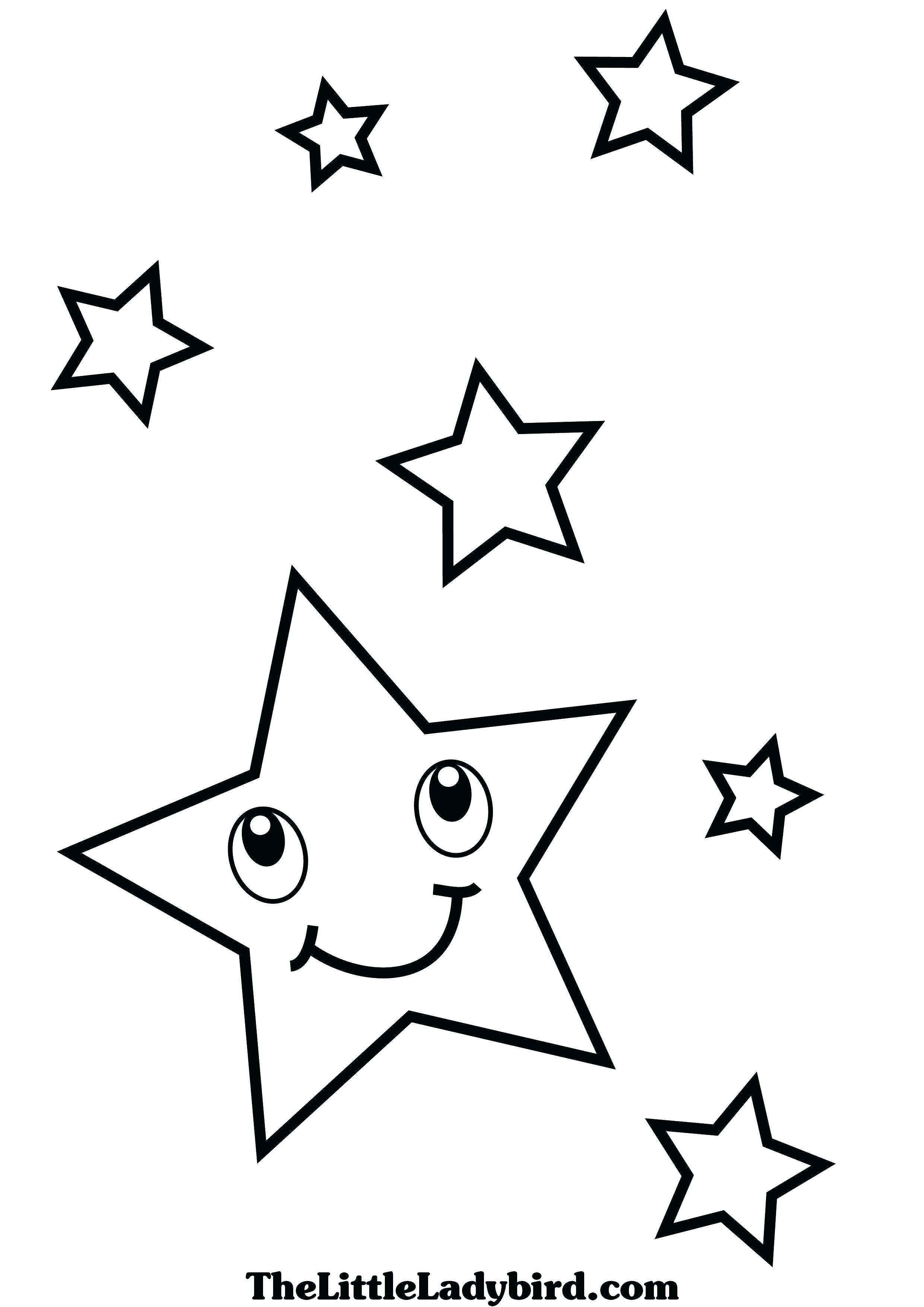 100 Star Coloring Pages Templates Printable 18