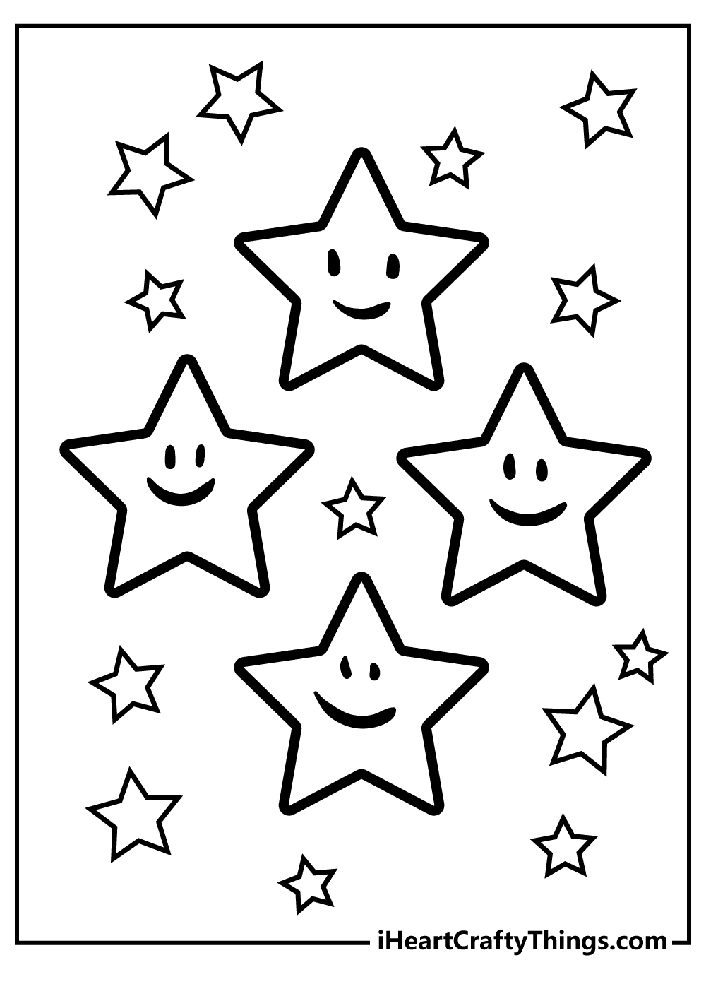 100 Star Coloring Pages Templates Printable 2