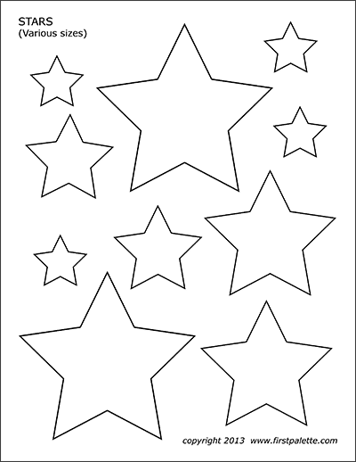 100 Star Coloring Pages Templates Printable 23