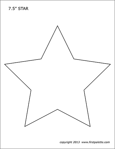 100 Star Coloring Pages Templates Printable 26