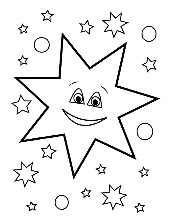 100 Star Coloring Pages Templates Printable 3