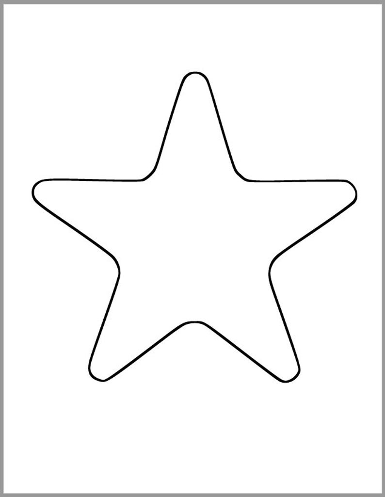 100 Star Coloring Pages Templates Printable 33