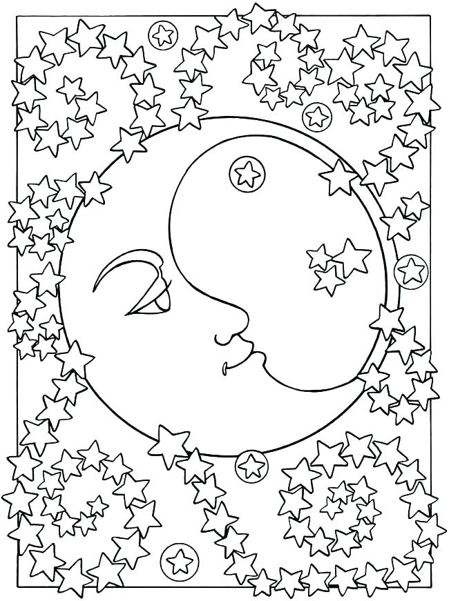 100 Star Coloring Pages Templates Printable 38