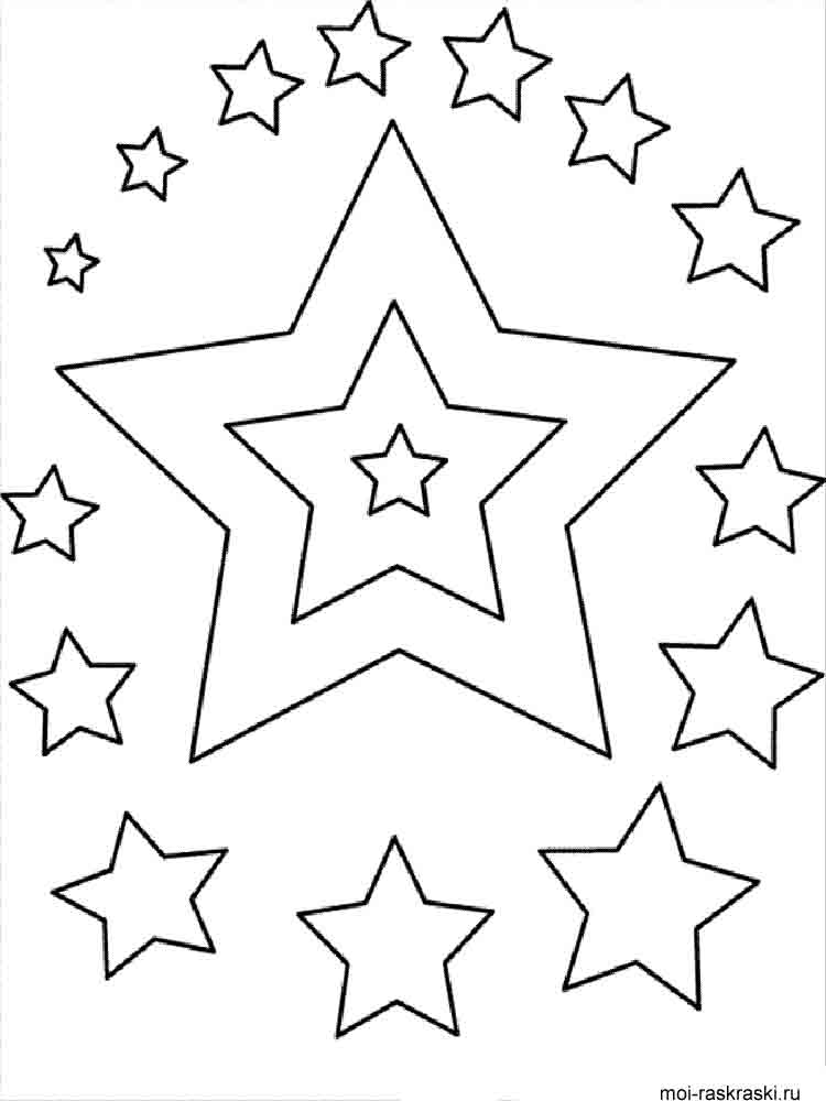 100 Star Coloring Pages Templates Printable 40