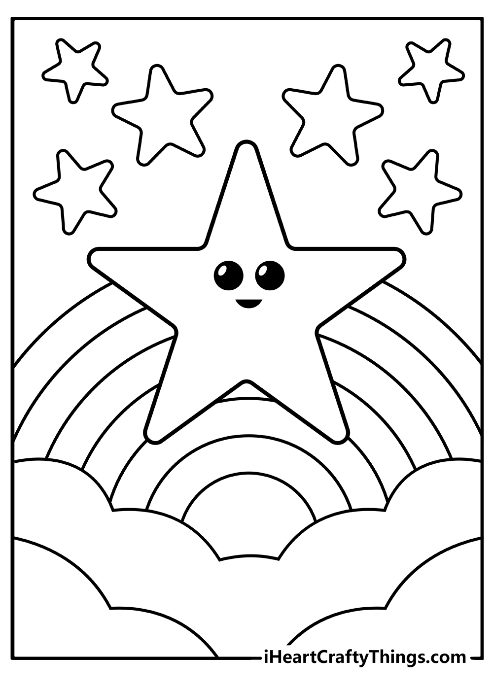 100 Star Coloring Pages Templates Printable 43