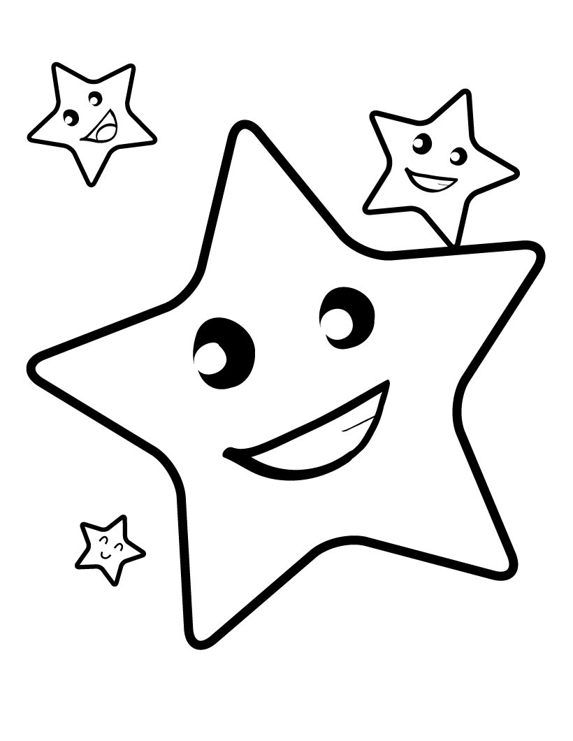 100 Star Coloring Pages Templates Printable 44