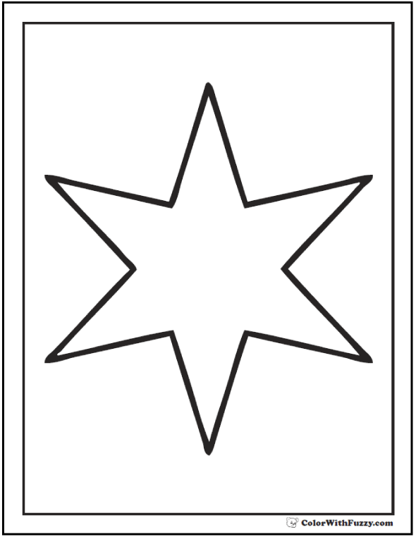 100 Star Coloring Pages Templates Printable 48