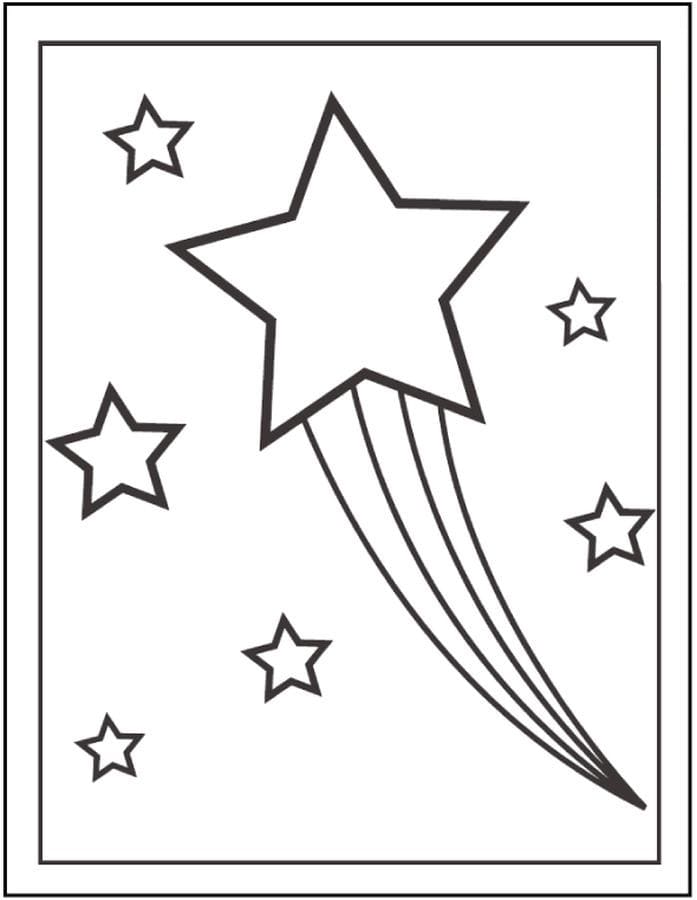 100 Star Coloring Pages Templates Printable 5