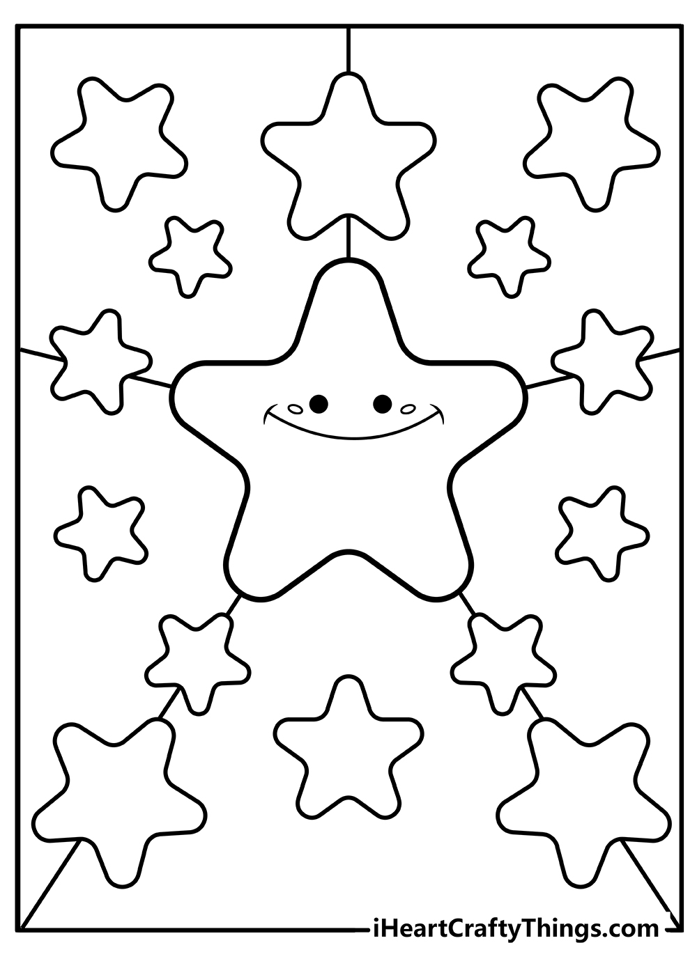 100 Star Coloring Pages Templates Printable 50