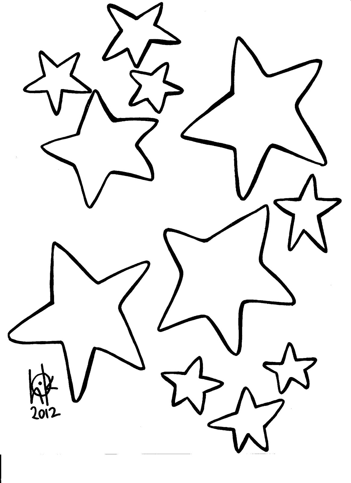 100 Star Coloring Pages Templates Printable 51