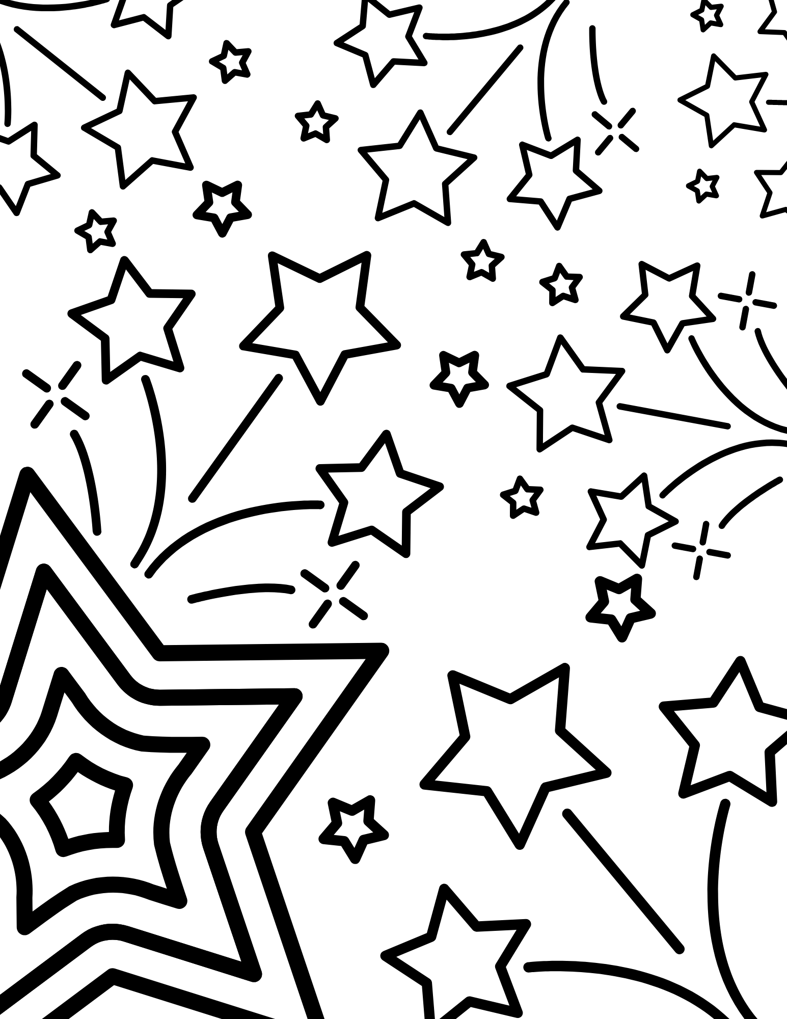 100 Star Coloring Pages Templates Printable 52