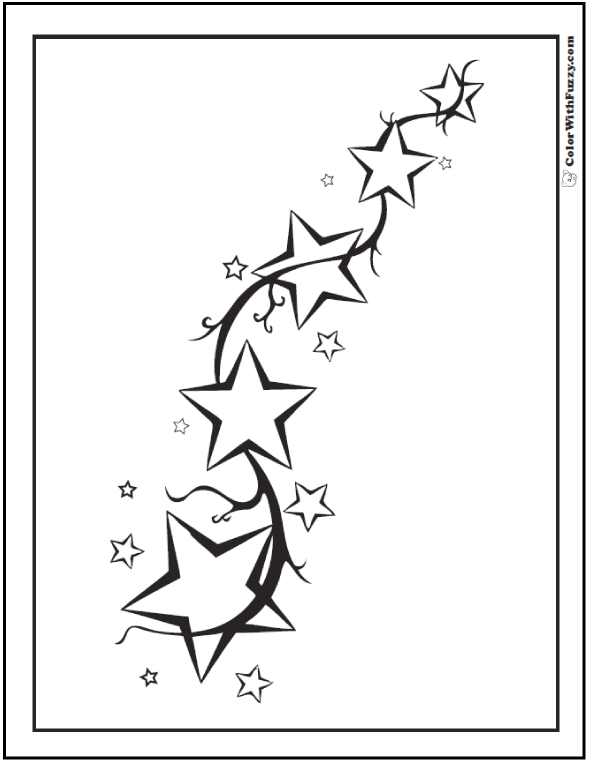 100 Star Coloring Pages Templates Printable 70