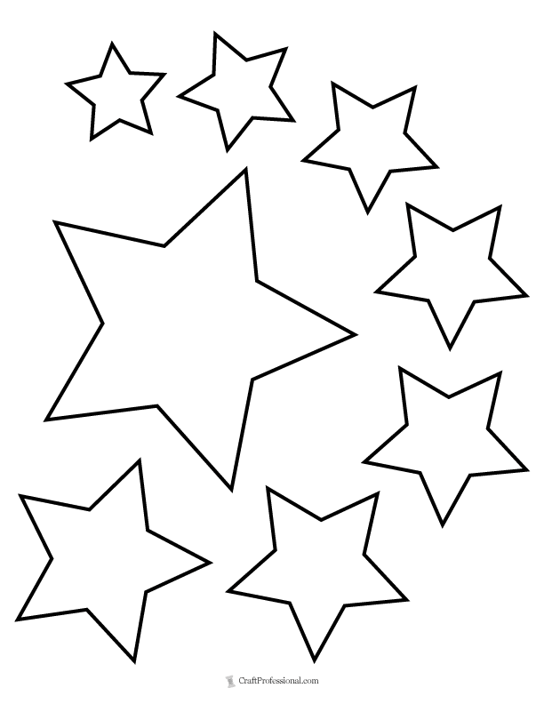 100 Star Coloring Pages Templates Printable 76