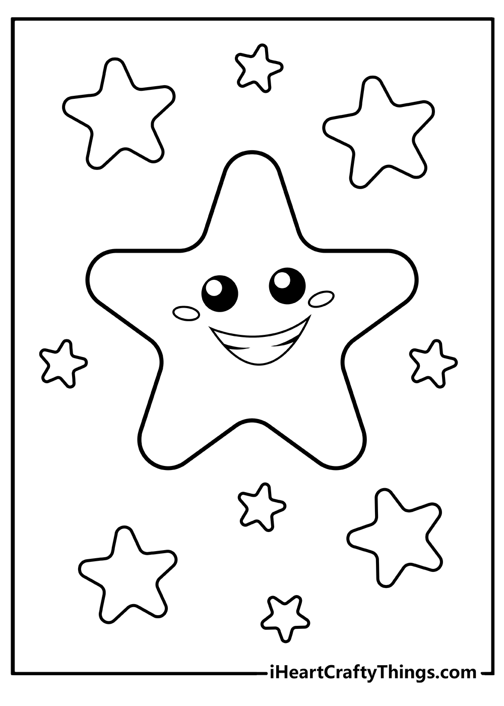 100 Star Coloring Pages Templates Printable 8