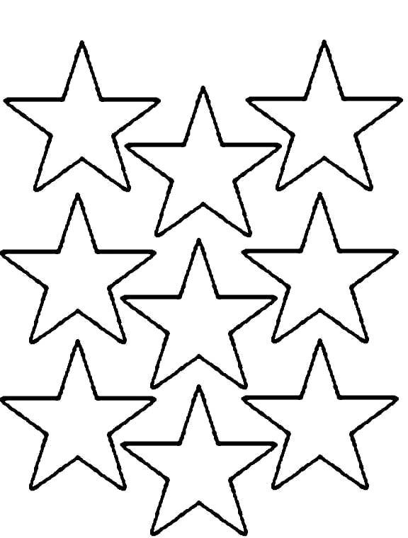 100 Star Coloring Pages Templates Printable 99