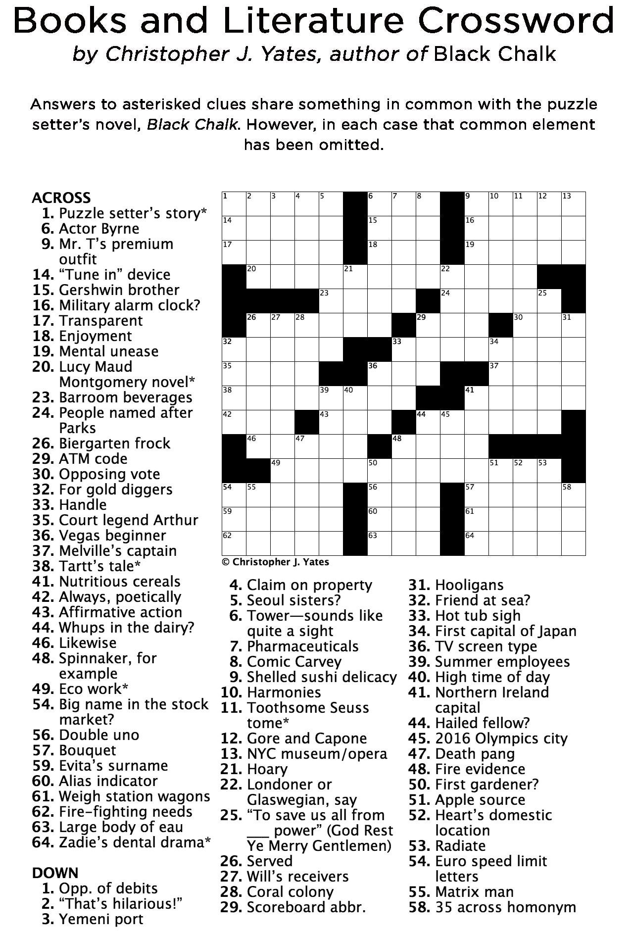 101 Crossword Puzzles for Adults Printable 15